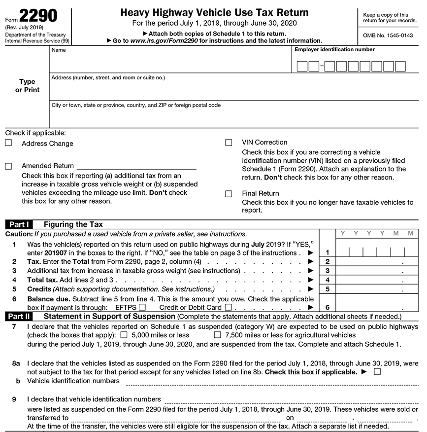 truck-tax-e-file-form-2290-online